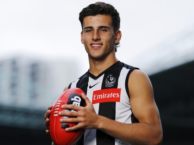 Nick Daicos is officially a Magpie. Picture: Dylan Burns/AFL Photos via Getty Images