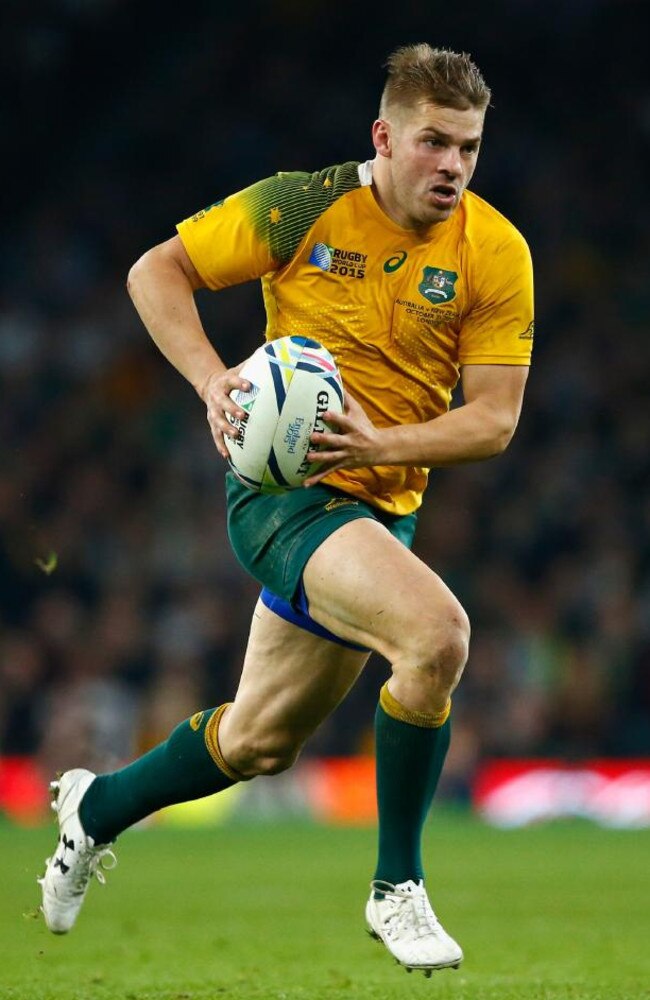 Drew Mitchell in action for the Wallabies.