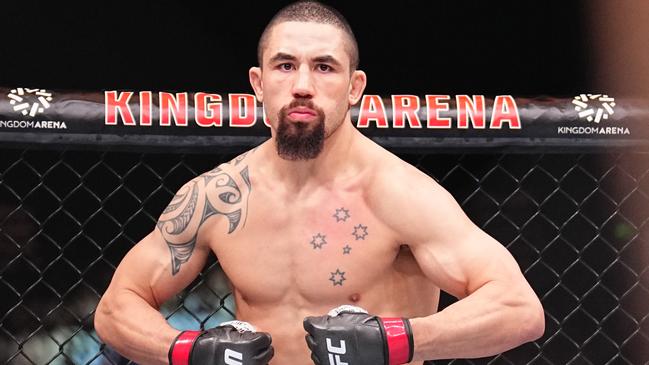 RIYADH, SAUDI ARABIA - JUNE 22: Robert Whittaker of New Zealand prepares to face Ikram Aliskerov of Russia in a middleweight fight during the UFC Fight Night event at Kingdom Arena on June 22, 2024 in Riyadh, Saudi Arabia. (Photo by Chris Unger/Zuffa LLC via Getty Images)