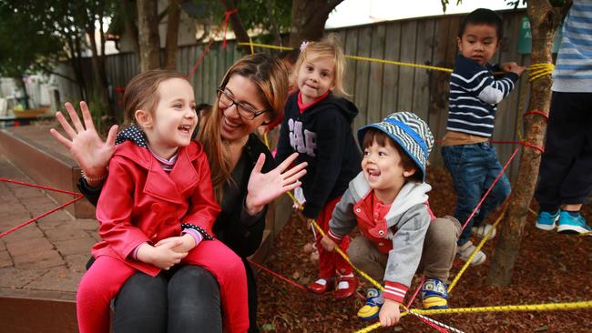 Maree Xenos 23 is an early childhood educator at Abbotsford Long Day Care Centre. But more and more people are leaving the industry. Picture: Cameron Richardson