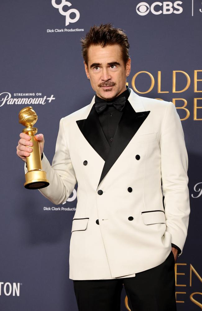 Colin Farrell wins Best Performance by an Actor in a Limited Series for The Penguin. Picture: Amy Sussman/Getty Images