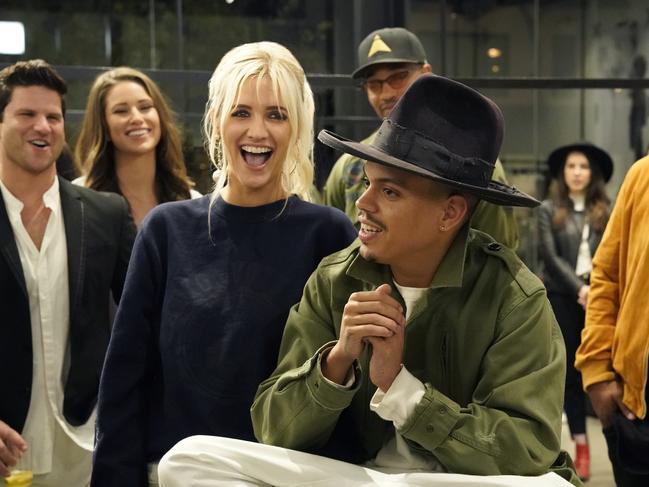 Ashlee Simpson and Evan Ross on their short-lived E! reality series, Ashlee and Evan, last year. Picture: E!