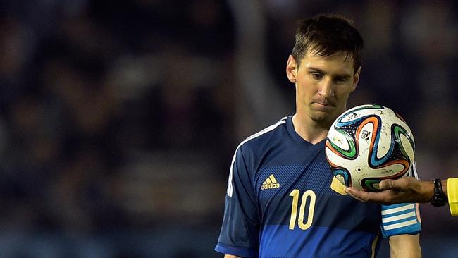 Argentina forward Lionel Messi has his eyes on the prize.