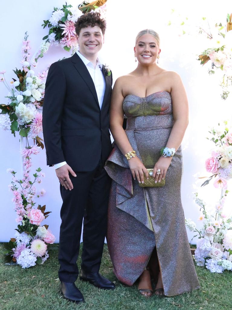 Adah with formal partner at the 2024 St Ursula's College formal.