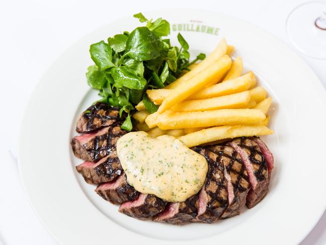 Steak frites at Bistro Guillaume. Picture: Supplied