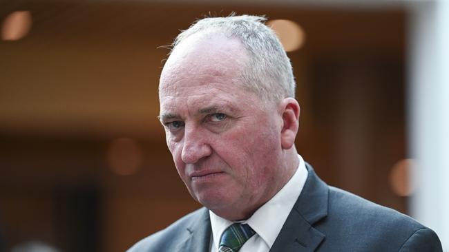 Barnaby Joyce was unimpressed. Picture: Martin Ollman
