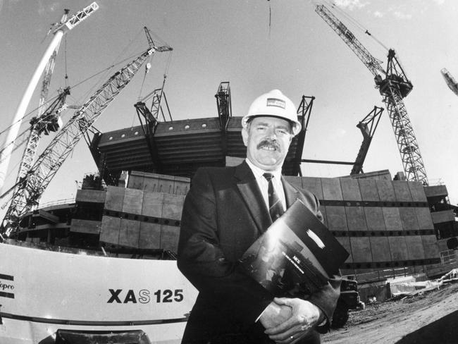 Former AFL CEO Ross Oakley in front of the MCG's Southern Stand.