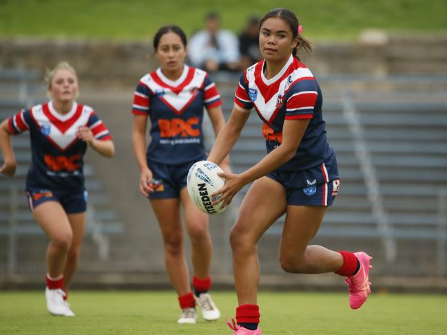 TaleaTonga during last season’s Lisa Fiaola Cup. Picture: Warren Gannon Photography.