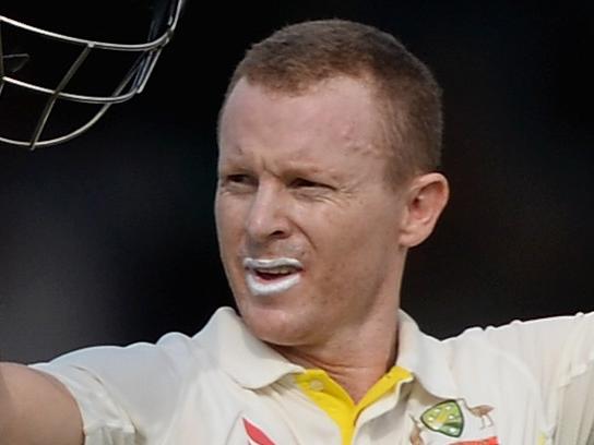 LONDON, ENGLAND - JULY 16: Chris Rogers of Australia celebrates reaching his century during day one of the 2nd Investec Ashes Test match between England and Australia at Lord's Cricket Ground on July 16, 2015 in London, United Kingdom. (Photo by Gareth Copley/Getty Images)