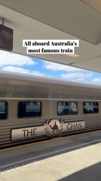 The Ghan just launched new gold premium carriages travelling from Adelaide to Darwin