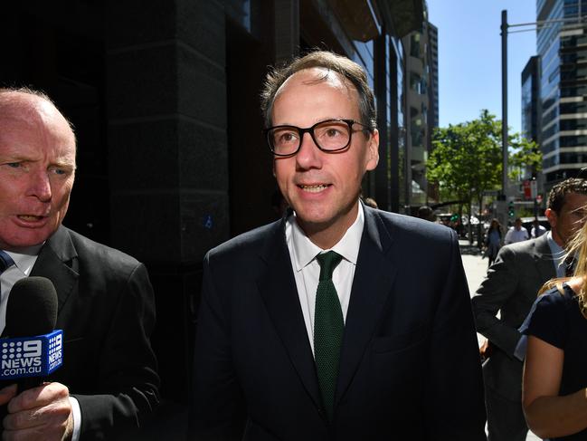 Australian Securities &amp; Investments Commission (ASIC) chairman James Shipton leaves the Royal Commission after appearing in November. Picture: AAP 