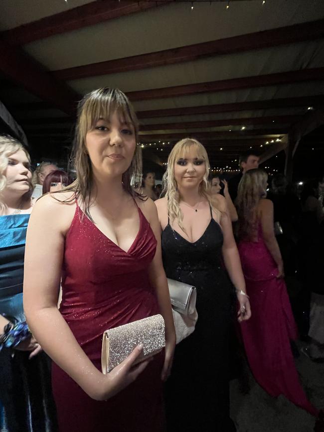 Students arrive at the Hervey Bay State High School formal.