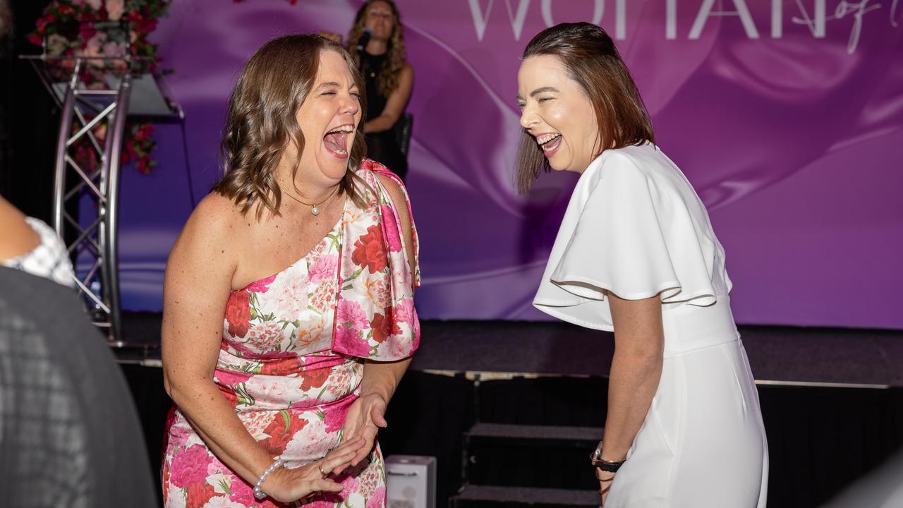 NTNews General Manager Kirsten Porteous and Tegan Blockey at the 2025 NT NEWS Woman of the Year. Picture: Pema Tamang Pakhrin