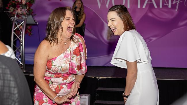 NTNews General Manager Kirsten Porteous and Tegan Blockey at the 2025 NT NEWS Woman of the Year. Picture: Pema Tamang Pakhrin