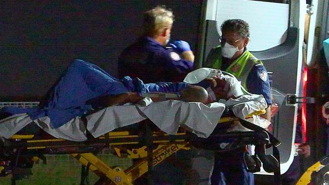 A man was flown to Gold Coast University Hospital following a high speed two car crash following a police pursuit in Bent Street, South Grafton on Saturday, February 19. Picture: Frank Redward