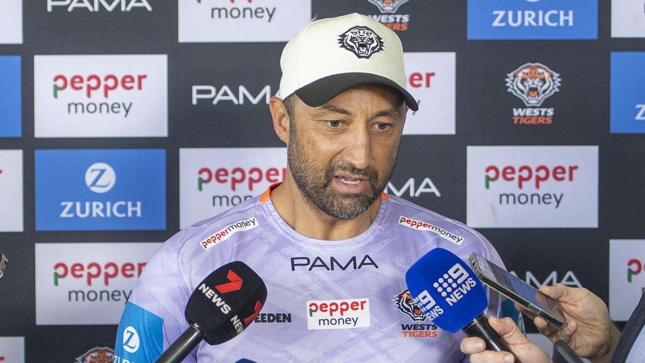 Benji Marshall fronted the media over the saga this week. Photo Jeremy Piper
