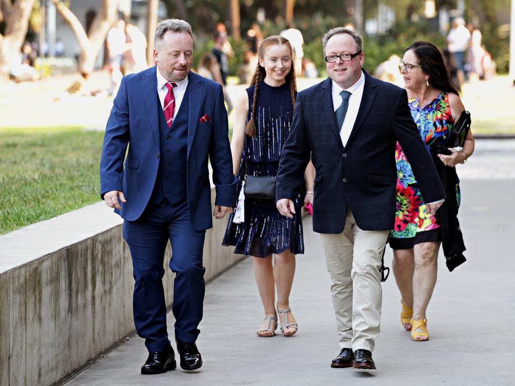 Alan's brother Maurice Joyce (2nd from R) with family. Picture: Adam Yip