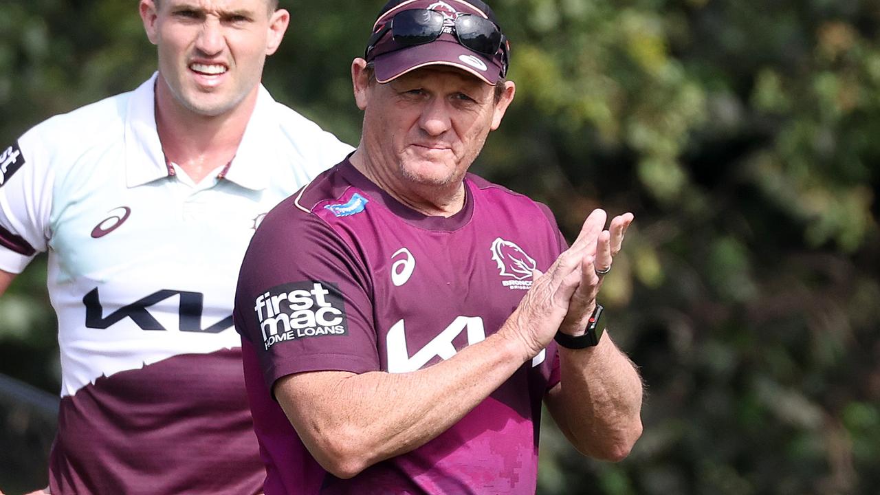 Coach Kevin Walters, Brisbane Broncos training, Red Hill. Picture: Liam Kidston