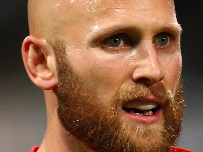 PERTH, AUSTRALIA - AUGUST 05: Gary Ablett of the Suns looks on during the round 20 AFL match between the Fremantle Dockers and the Gold Coast Suns at Domain Stadium on August 5, 2017 in Perth, Australia.  (Photo by Paul Kane/Getty Images)