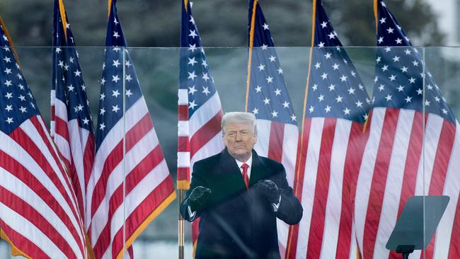 Donald Trump speaks to supporters from The Ellipse on January 6 2021. Picture: AFP.