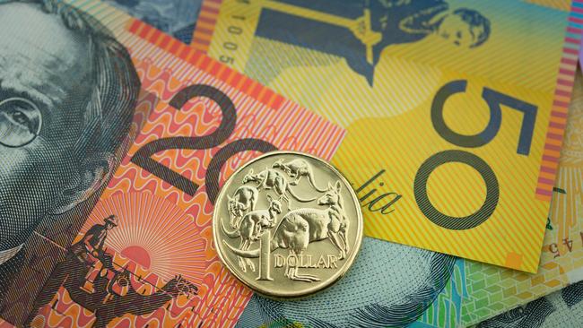 Stock Photo of Australian Money, coin and notes generic