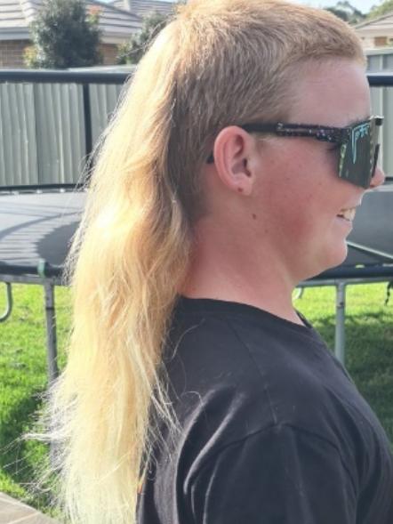 13-year-old Lincon Crane's majestic mullet speaks for itself.