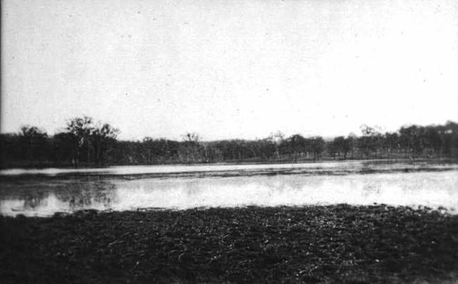 One of the waterways near Dalby where in good seasons the ducks and geese abounded. . Picture: Contributed