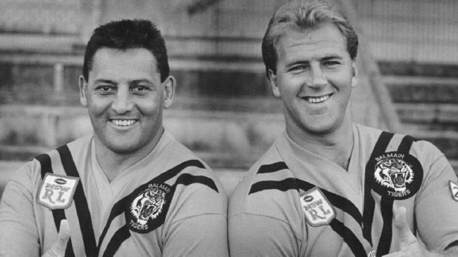 Steve Roach and Paul Sironen formed a fearsome forward combination for the Balmain Tigers, NSW and Australia.