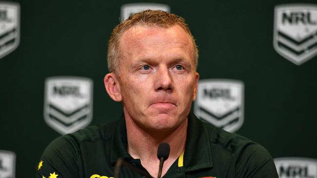 Australian Jillaroos coach Brad Donald during the announcement of the Kangaroos and Jillaroos squads at NRL headquarters in Sydney, Monday, October 1, 2018. (AAP Image/Mick Tsikas) NO ARCHIVING