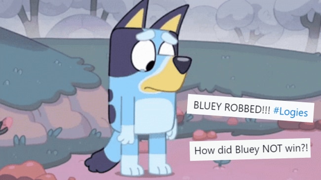 Fans believe Bluey was robbed. Image: ABC and Twitter