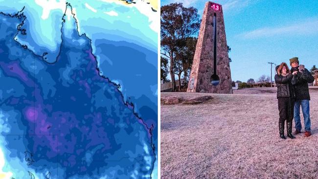 Bitter southerly winds are set to sweep across parts of Queensland, forcing temperatures to feel much colder than they are, multiple weather outlets have warned.