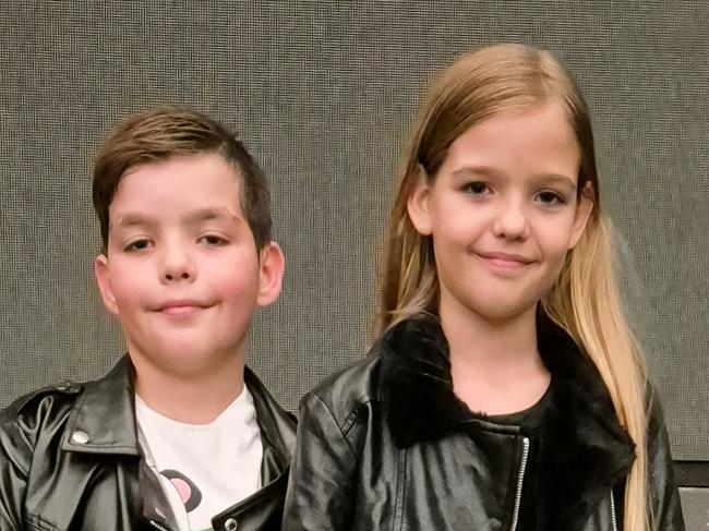 Musical duo Lucas and Ella Smith from The Voice Singing School.