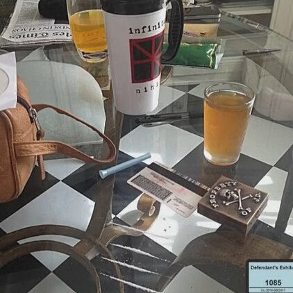 Johnny Depp's whisky and cocaine breakfast.