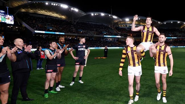 James Sicily sparks up again. Photo by Michael Willson/AFL Photos via Getty Images.