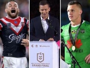 The NRL is dealing with another drama after Jared Wearea-Hargreaves (left) was told he had won the Clive Churchill Medal, only for Jack Wighton (right) to get the award.