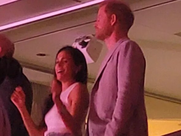 Prince Harry and Meghan Markle at a Beyonce concert. Picture: Twitter