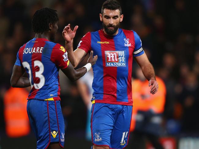 Mile Jedinak scored bragging rights over national teammate Mat Ryan.