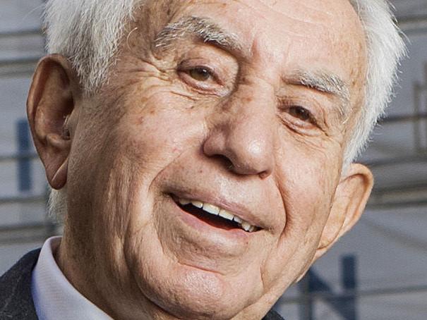 02/08/2017: Billionaire Harry Triguboff has dropped prices for his wave of new apartments 5 per cent over the last year in  the weakening market, but says this will still not be enough for first home buyers to break into Sydney where apartment prices are approaching $1 million. Photographed at his Mascot site on Wednesday. Hollie Adams/The Australian