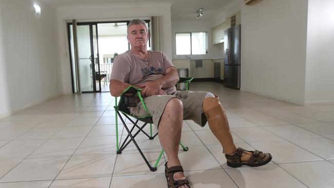 Paul Nealon was still waiting for his possessions late last month. Picture: Stewart McLean