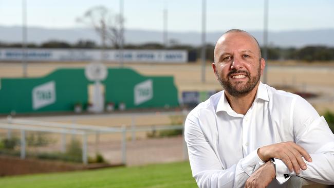 Harness Racing SA chairman George Fiacchi wants the SA Harness Racing Club at Globe Derby Park to be placed into voluntary administration. Picture: Naomi Jellicoe