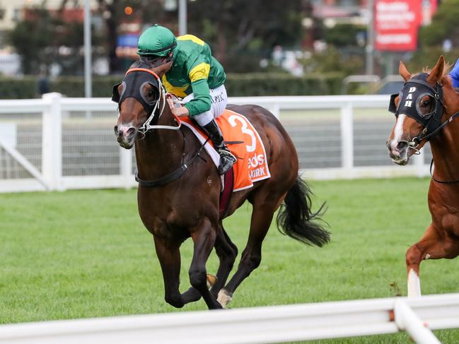 Ole Kirk and William Pike charge to a memorable win in the Caulfield Guineas.