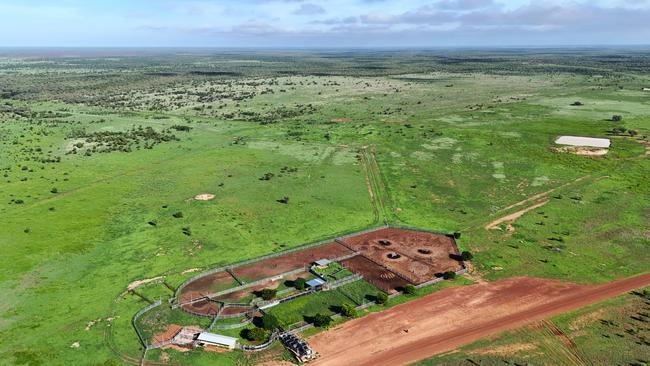 Cattle yards at the 143,000ha Neumayer Valley Station.