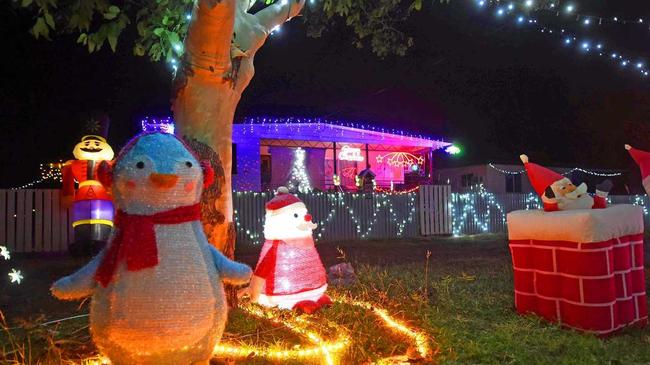 Roma's best Christmas lights will be on show tonight, and local cabbies are running free tours so everyone can enjoy them. Picture: Alexia Austin