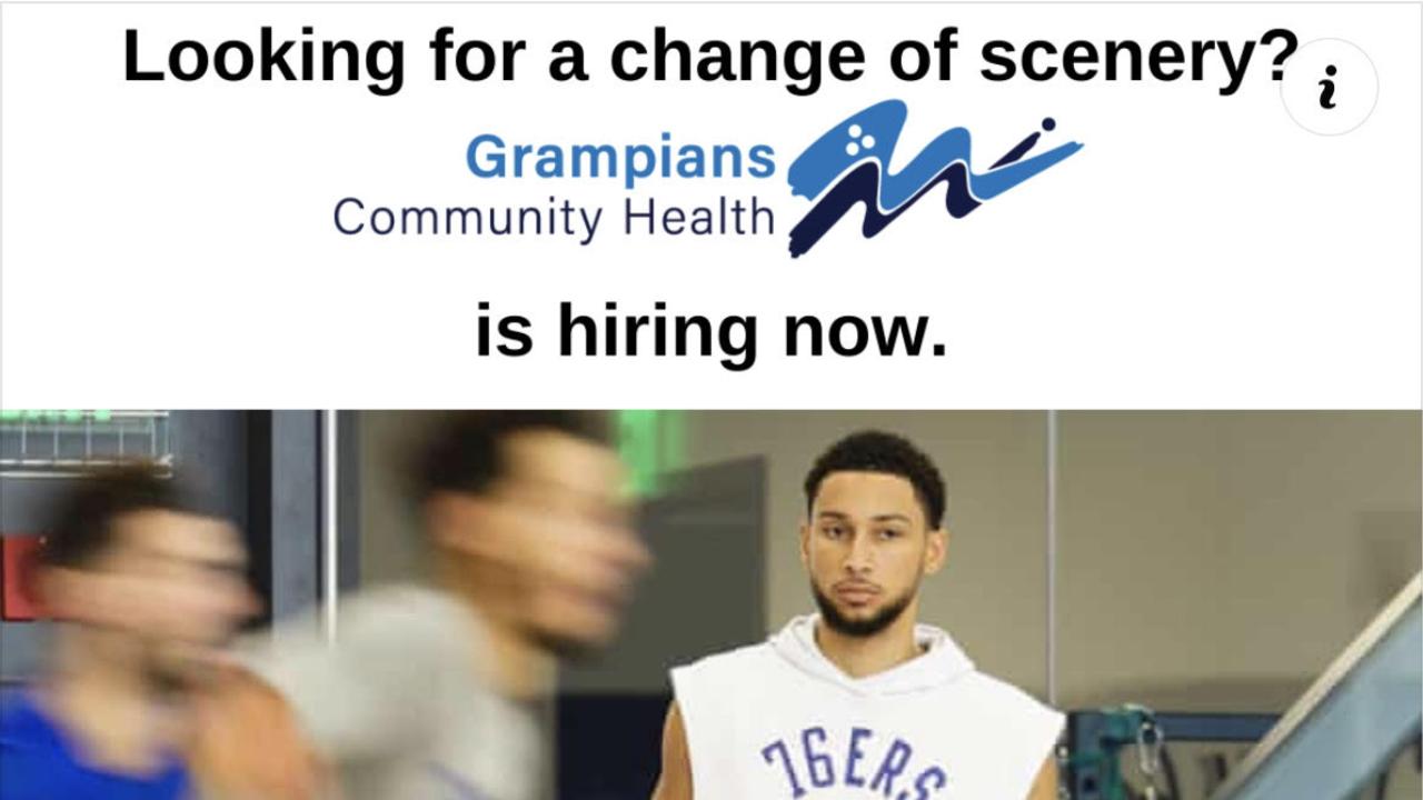 Ben Simmons can't even escape the sledges from the health community in Melbourne