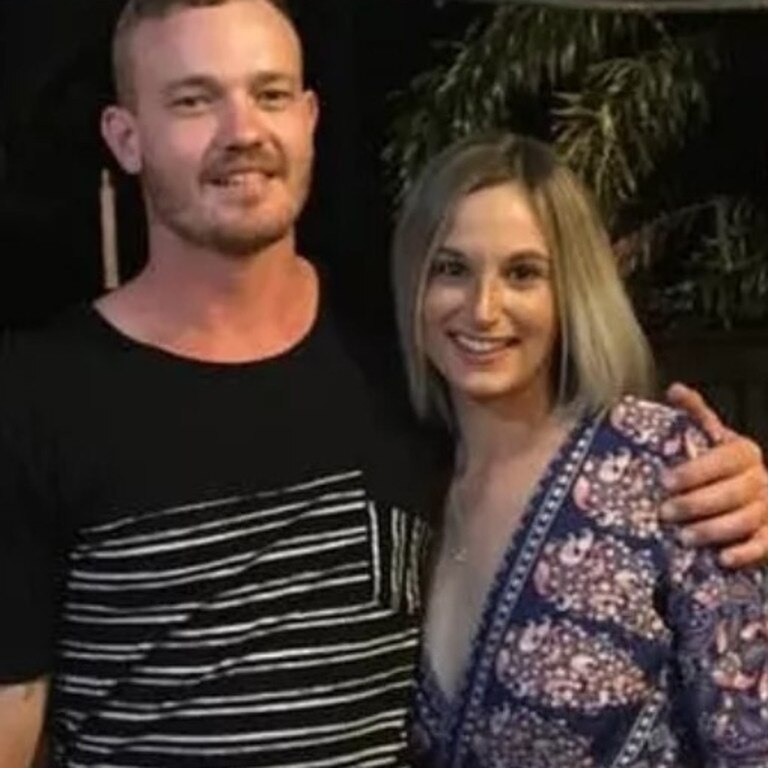 Supporting is flooding in for Bogie mass shooting survivor Ross Tighe and his partner Kaitlyn after the mass shooting in North Queensland. Picture: Supplied