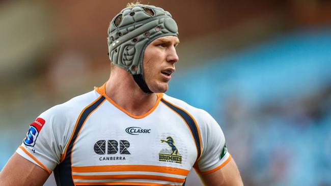 ACT Brumbies's David Pocock stands on the pitch during the SuperRugby match between the Vodacom Bulls and ACT Brumbies on May 26, 2018 at Loftus Versfeld, Pretoria South Africa. / AFP PHOTO / Christiaan Kotze