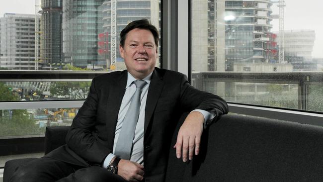 Lendlease chief executive Steve McCann. The company’s shares were hit after it revealed a weaker outlook for its construction business.