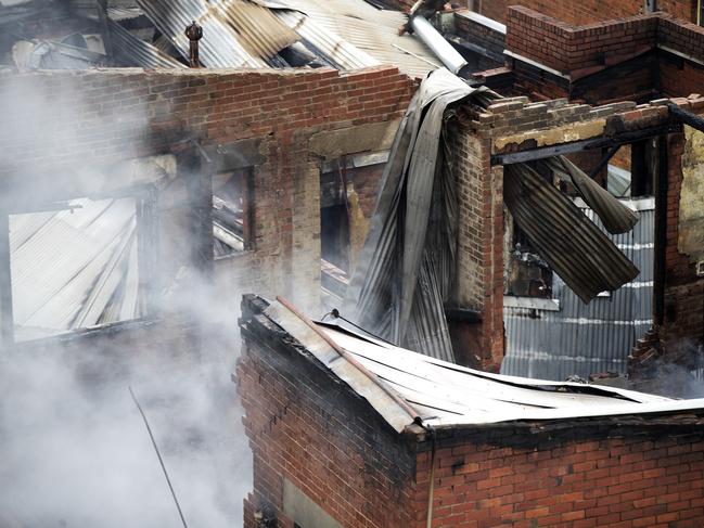 Brunswick Hotel fire, Hobart. Picture Chris Kidd