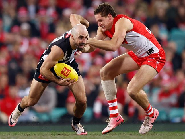 Steele Sidebottom deserves a new deal, says Glenn McFarlane. Picture: Michael Willson/AFL Photos