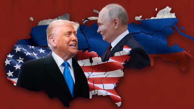 Donald Trump is all over the map with his disruptions, such as his courting of Vladimir Putin. Artwork: Emilia Tortorella